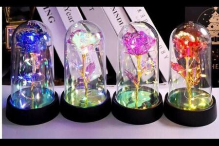 Flor con Luz Led