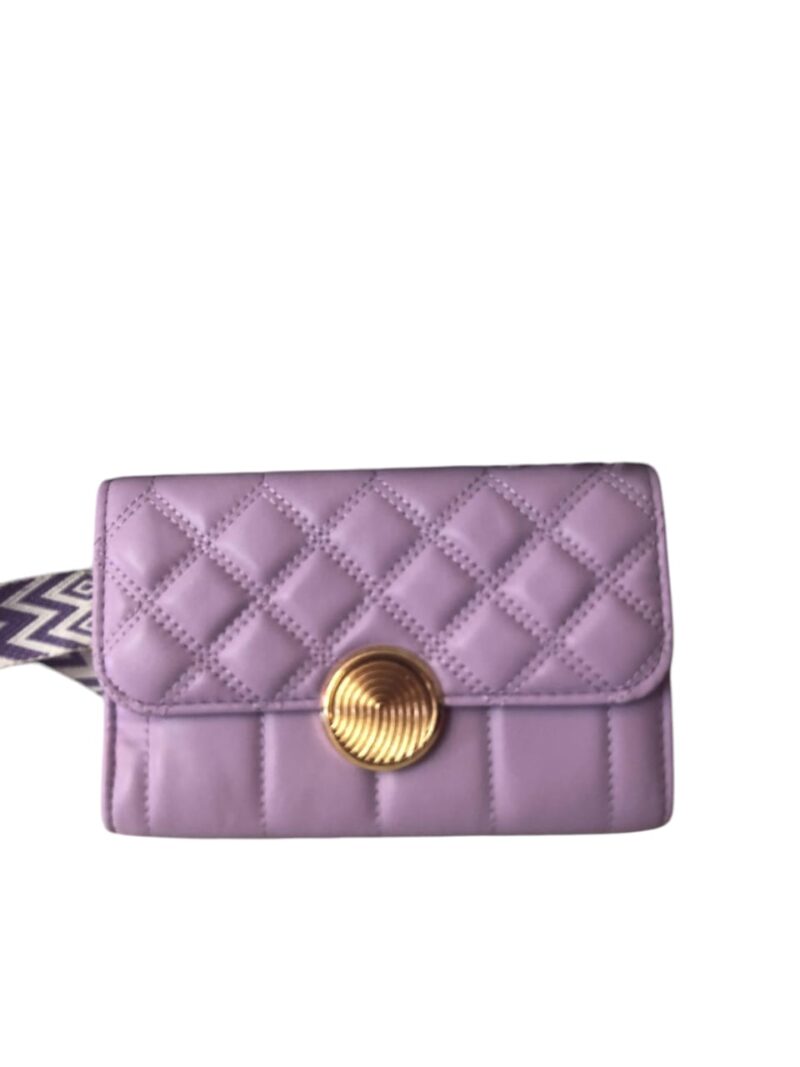 Bolsa De Mano con Strap Morada