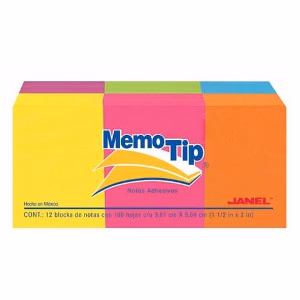 Memotip #53 Neón 1.5X2 C/12
